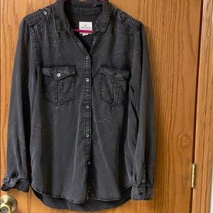 American Eagle Boyfriend Fit Button Up shirt